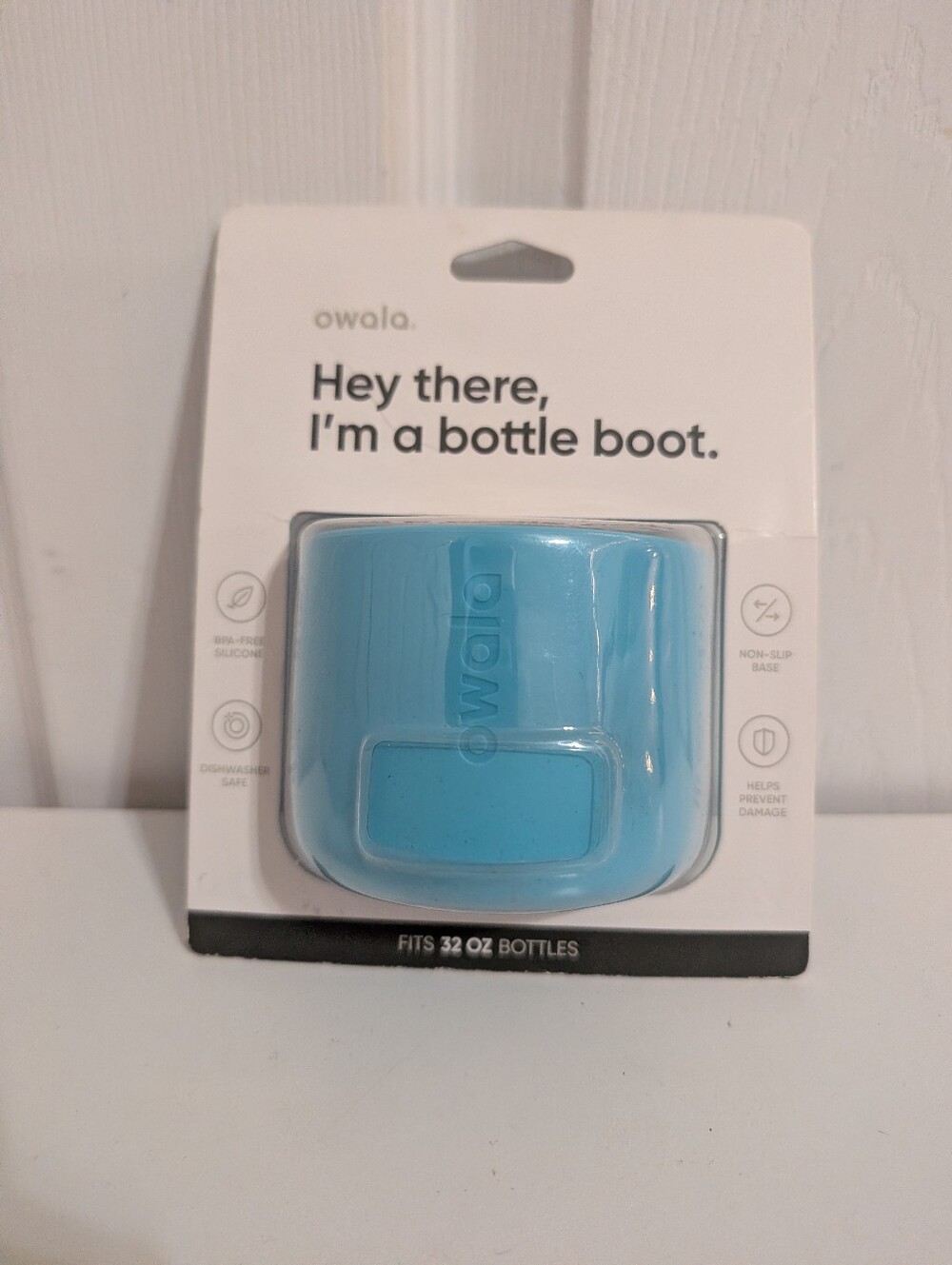 New Owala Silicone Water Bottle Boot, Anti-Slip Protective Sleeve for 32 oz Blue